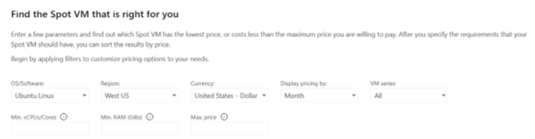 How to find the right Spot VMs in Azure